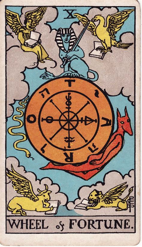 tarot la rueda de la fortuna|La Rueda de la Fortuna en el Tarot: significado,。